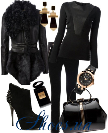 totall black look  