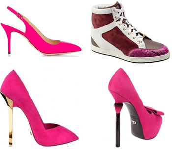 Женская обувь цвета фуксия - модный тренд сезона