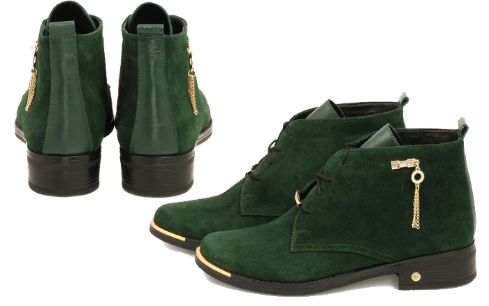 С чем носить зеленые туфли?